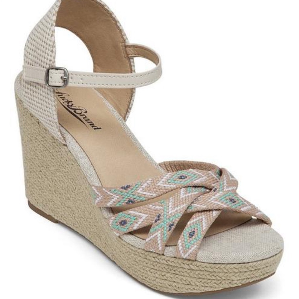 Lucky Brand Mahima Espadrille Wedge Sandals